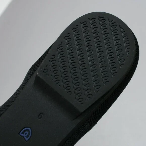 Rothy’s Ladies 9 The Point II Black Knit Pointed-toe Ballet Shoes Flats Loafers - Picture 11 of 12